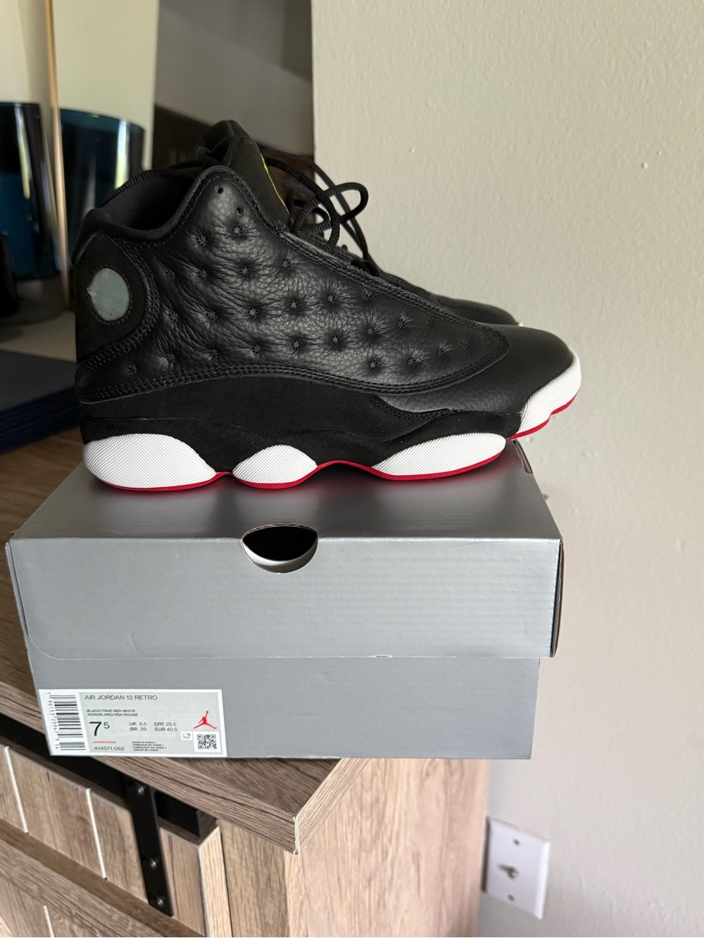 Jordan Men’s Black and White Athletic Shoes